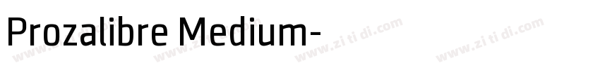 Prozalibre Medium字体转换